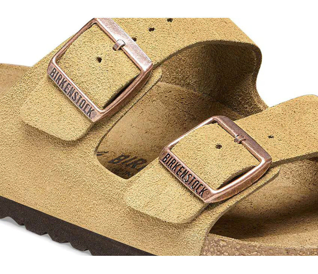 Birkenstock Arizona Suede Latte Cream