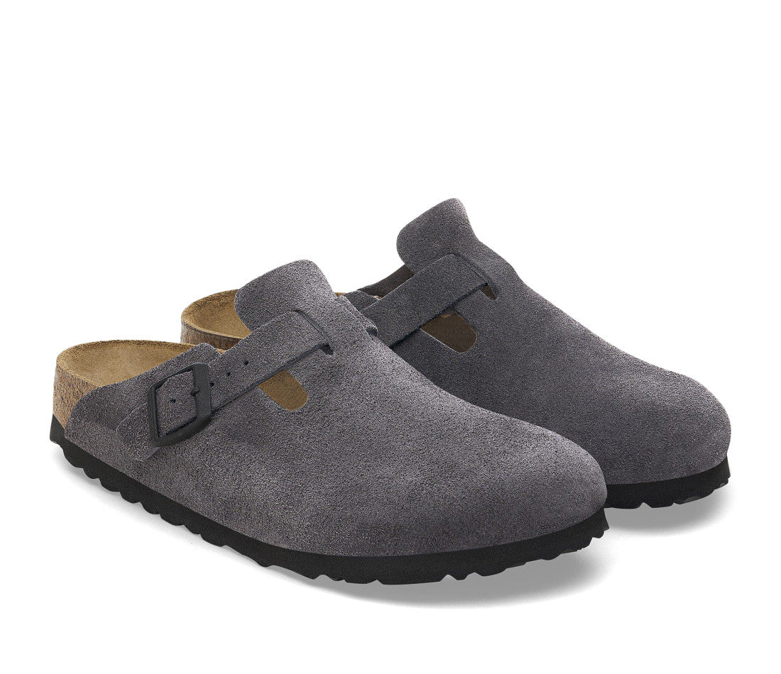 Birkenstock Boston Suede Velvet Grey