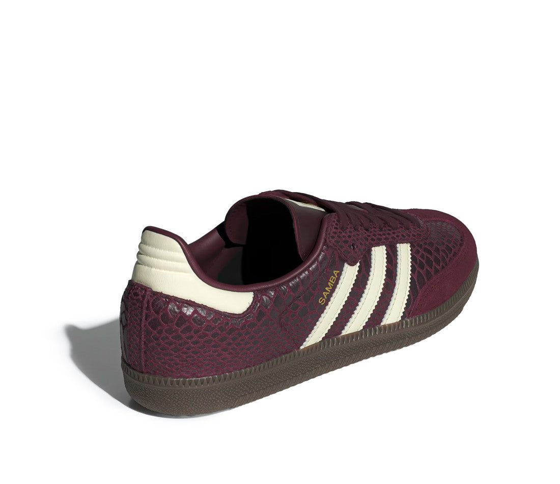 adidas Samba OG Snakeskin Maroon Cream White (W)