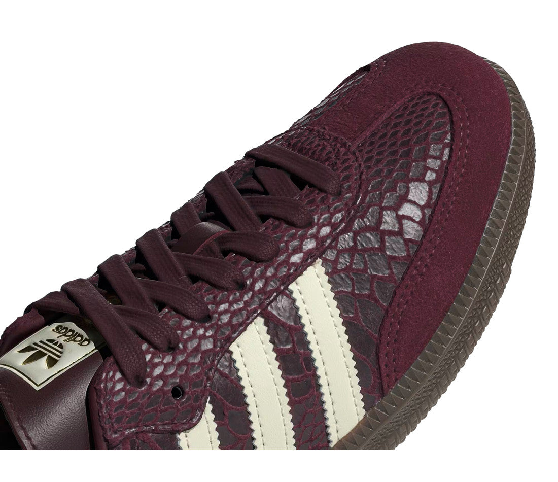 adidas Samba OG Snakeskin Maroon Cream White (W)