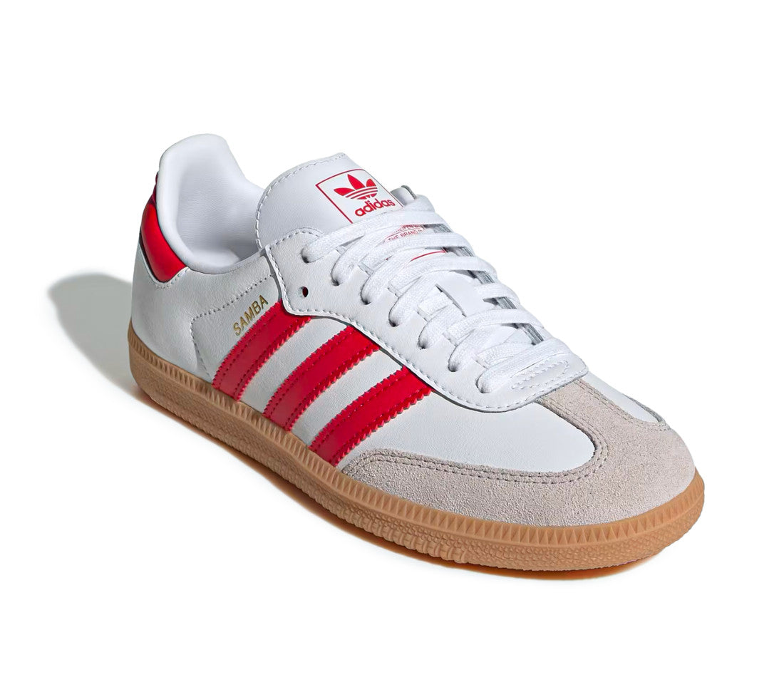 adidas Samba OG Cloud White Better Scarlet Gum (GS)