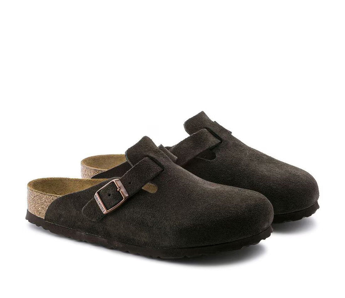 Birkenstock Boston Soft Footbed Suede Mocha