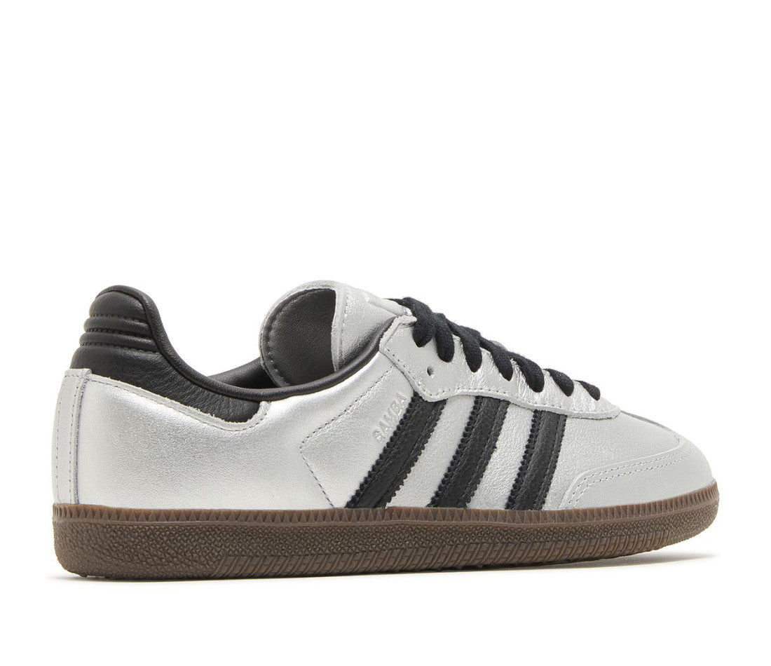 adidas Samba OG Silver Metallic Black Gum (W)