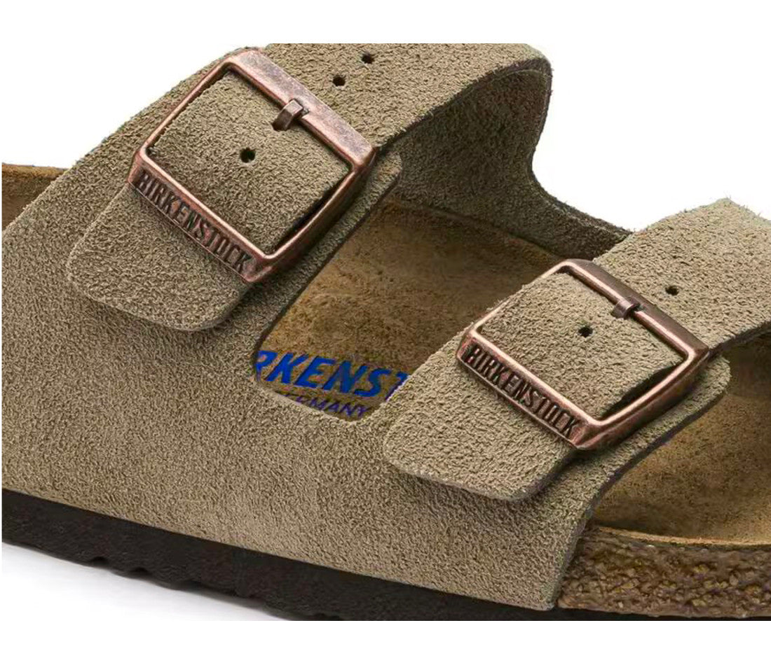 Birkenstock Arizona Soft Footbed Suede Taupe