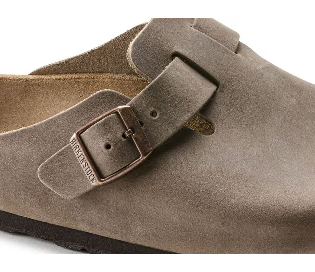 Birkenstock Boston Oiled Leather Tobacco Brown