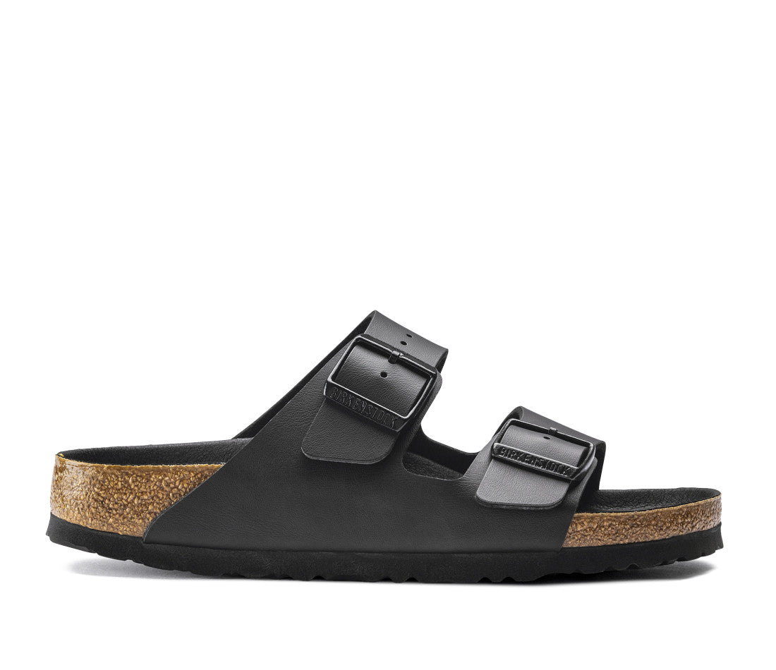 Birkenstock Arizona Birko Flor Black Black Foot Bed