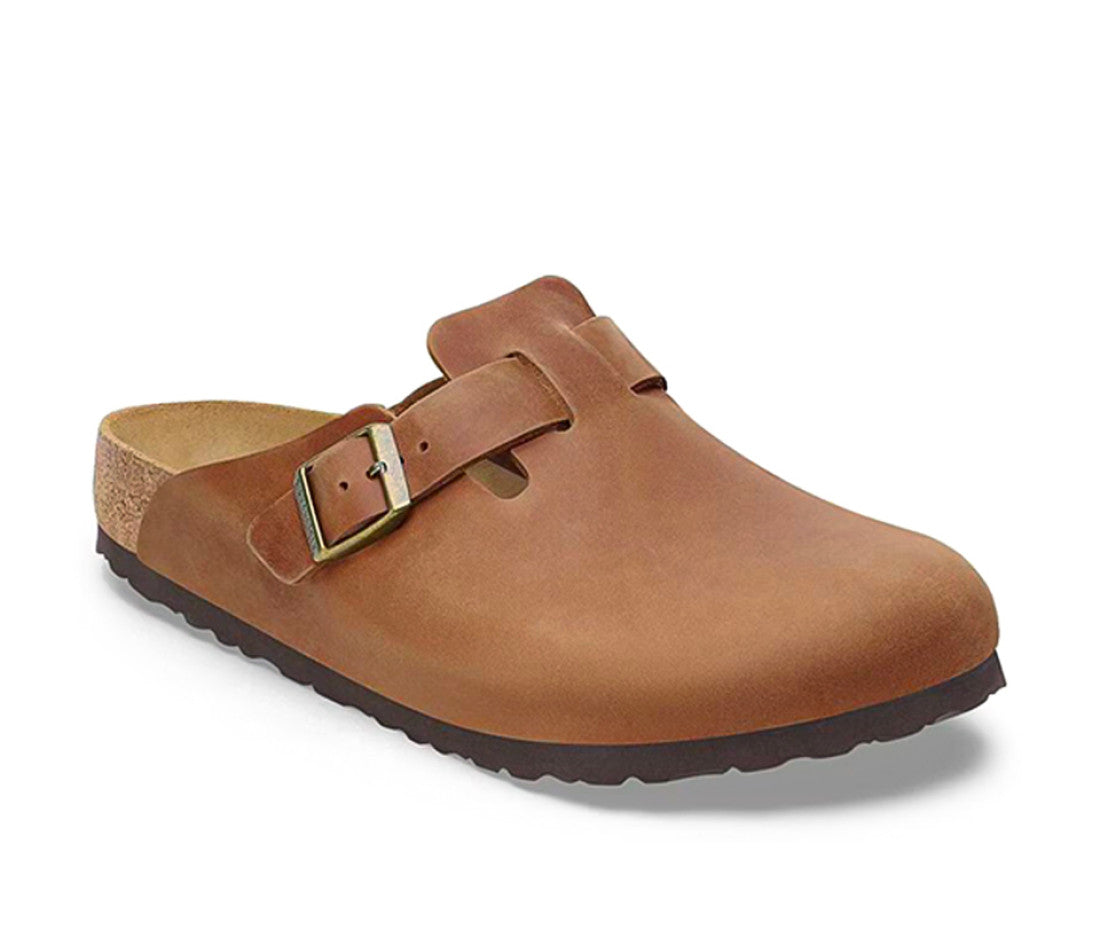 Birkenstock Boston Oiled Leather Cognac