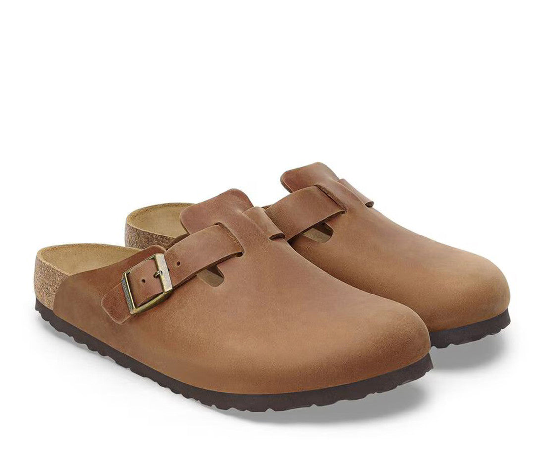 Birkenstock Boston Oiled Leather Cognac
