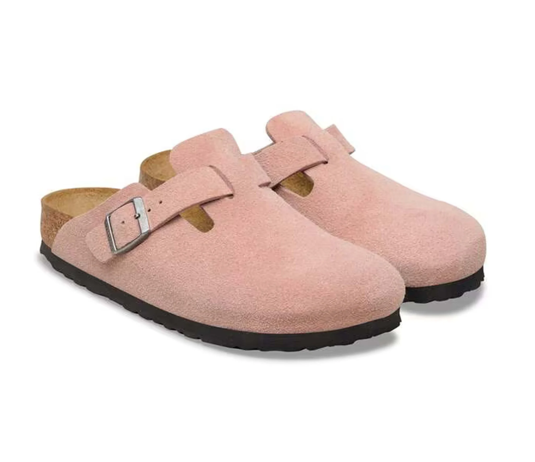 Birkenstock Boston Pink Clay Soft Footbed