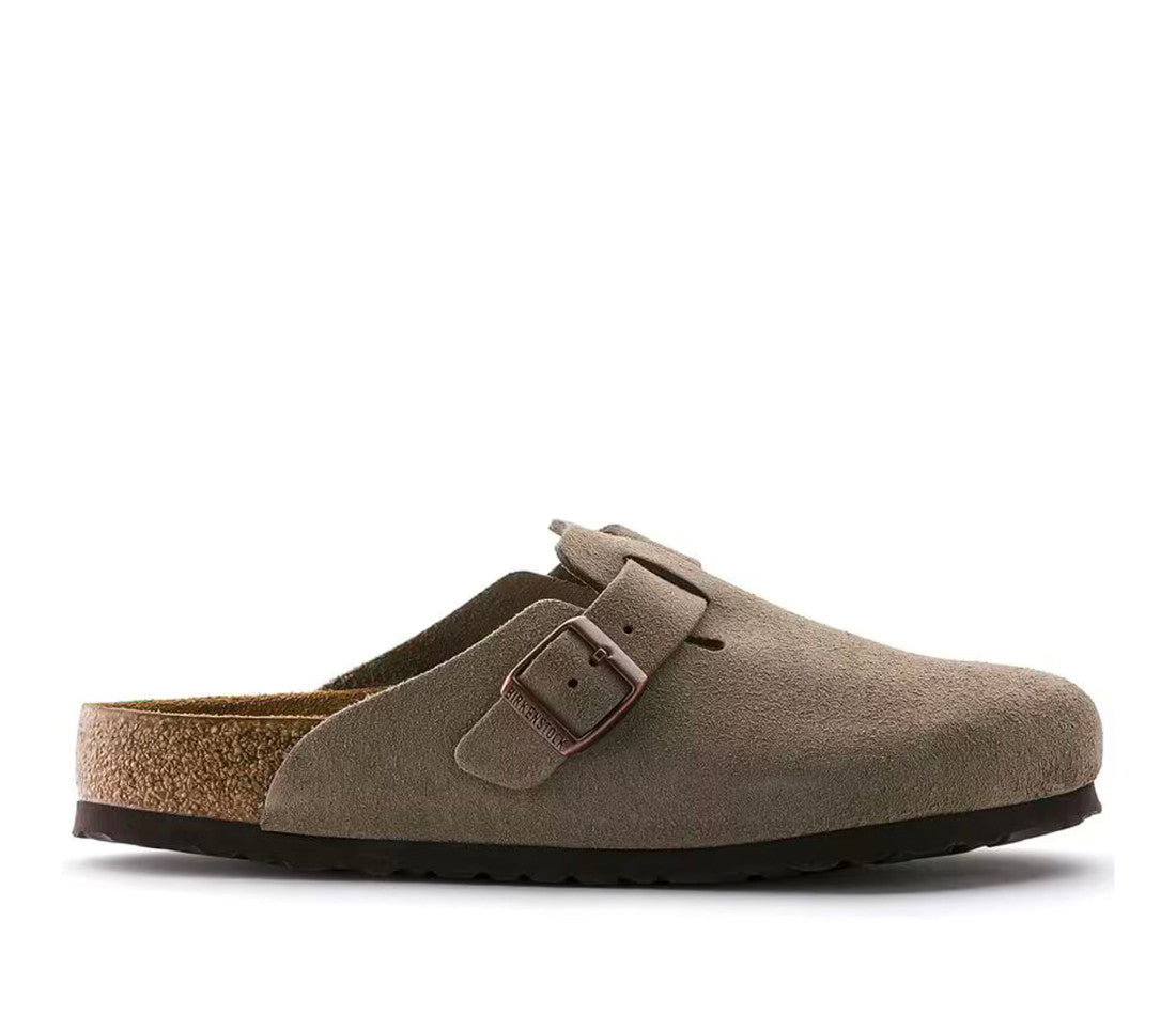Birkenstock Boston Soft Footbed Suede Taupe (Coupe Normale)