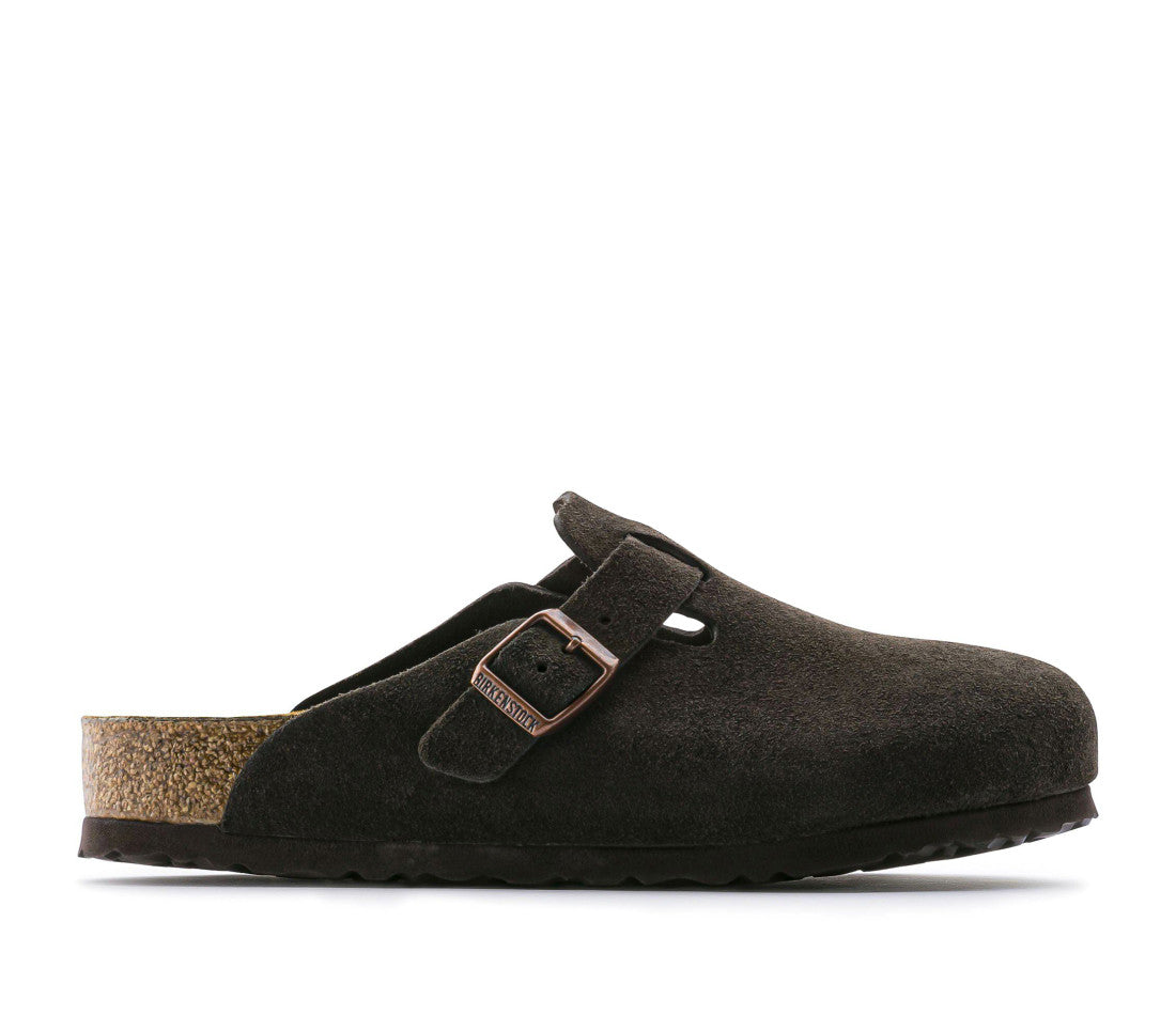 Birkenstock Boston Soft Footbed Suede Mocha