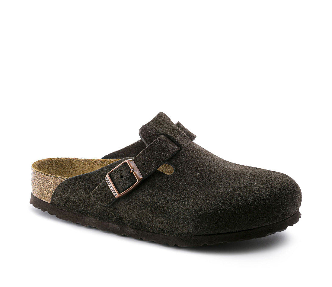 Birkenstock Boston Soft Footbed Suede Mocha