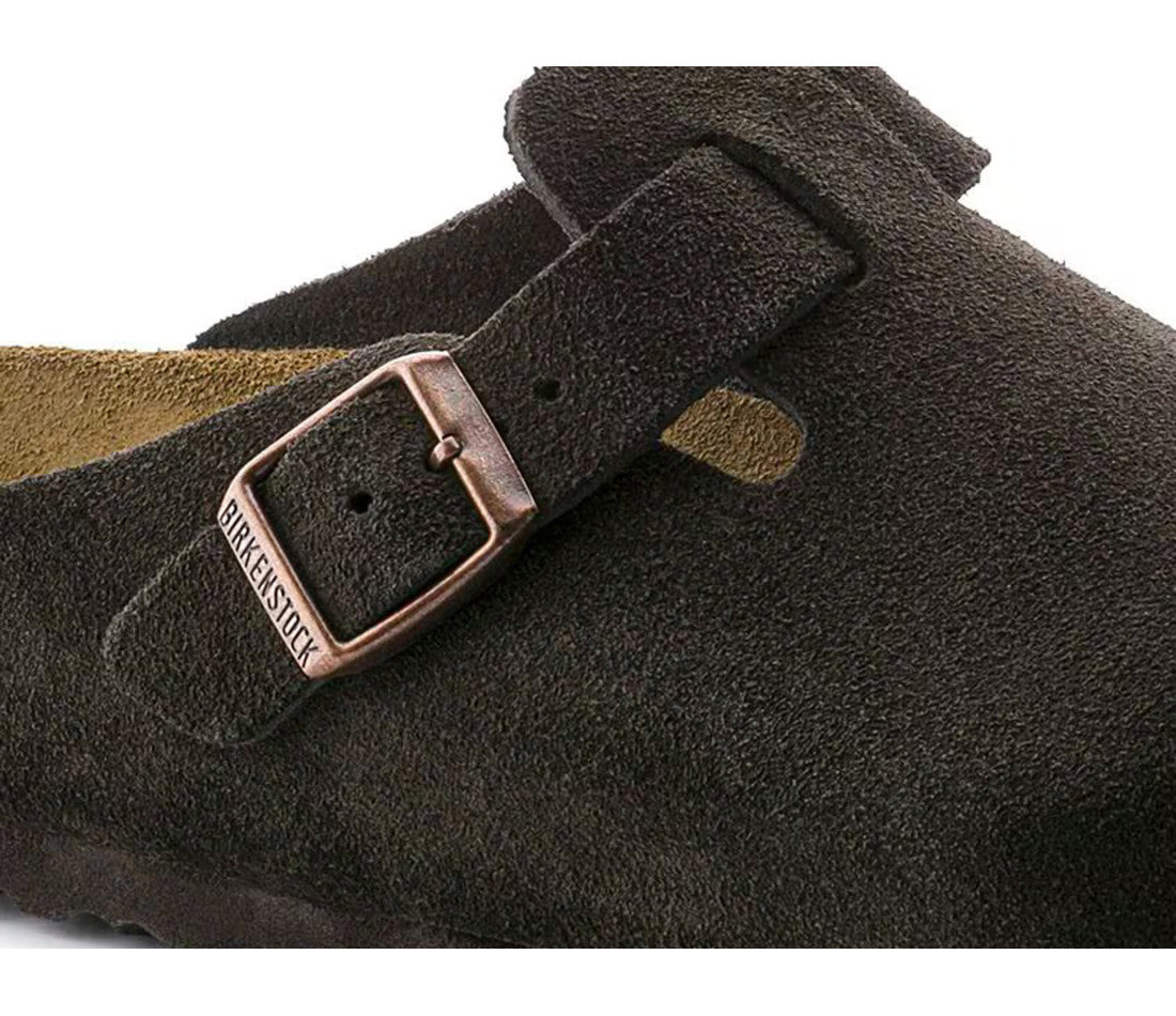 Birkenstock Boston Soft Footbed Suede Mocha