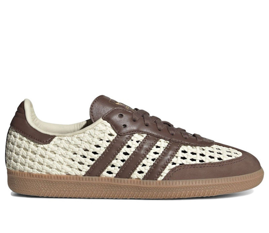 adidas Samba OG Basketweave Cream White Earth Strata (Women's)
