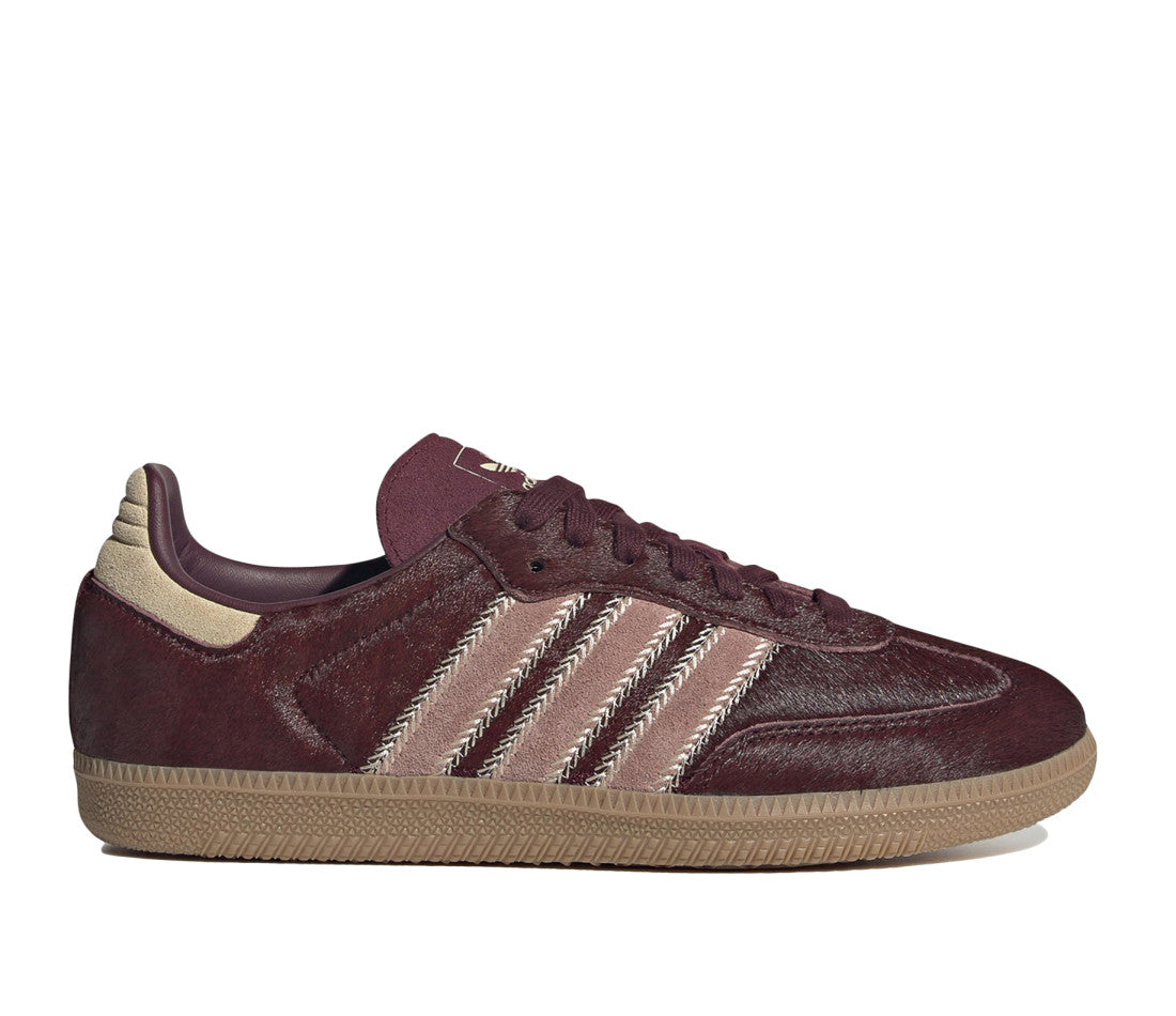 adidas Samba OG Maroon Sand Strata Pony (W)