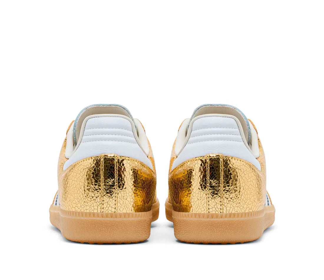 adidas Samba OG Gold Metallic Cracked Leather (W)